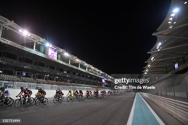 1th Abu Dhabi Tour 2015 / Stage 4 Illustration Illustratie / Peleton Peloton / Landscape Paysage Landschap / Yas Marina Circuit / Yas Marina Circuit...