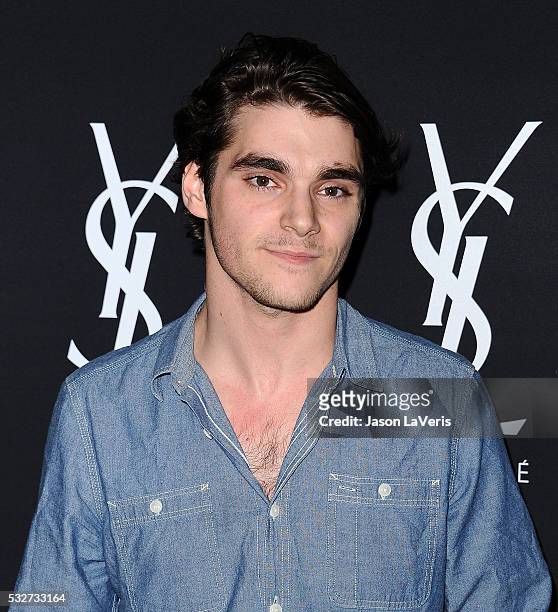 Actor RJ Mitte attends the Yves Saint Laurent Beauty event at Gibson Brands Sunset on May 18, 2016 in Los Angeles, California.