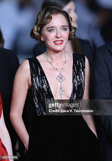 Valeria Golino attends the "It's Only The End Of The World " Premiere during the 69th annual Cannes Film Festival at the Palais des Festivals on May...