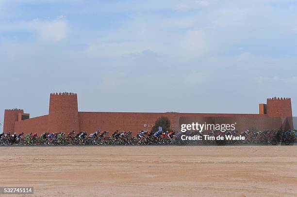 14th Tour of Qatar 2015 / Stage 5 Illustration Illustratie / Peleton Peloton / MADINAT AL SHAMAL Footbal Stadion Castle Chateau Kasteel / Landscape...