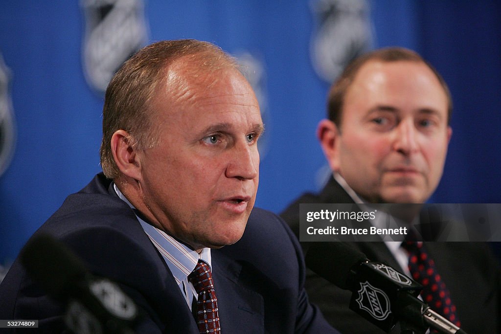 NHL Holds Press Conference And Draft Pick Lottery