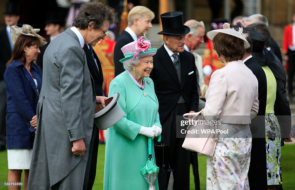 Queen Elizabeth II Hosts Garden Party at Buckingham Palace