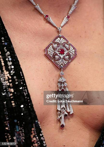 Valeria Golino attends the "It's Only The End Of The World " Premiere during the 69th annual Cannes Film Festival at the Palais des Festivals on May...