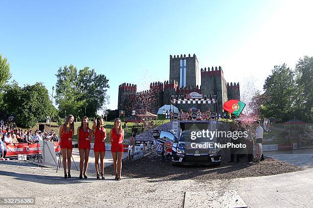 Sebastien Ogier of France and Julien Ingrassia of France in Volkswagen Motorsport Volkswagen Polo R WRC in action during the Start of the WRC...