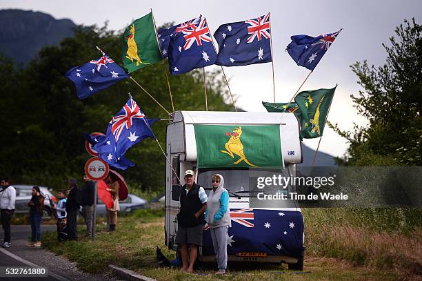 97th Tour of Italy 2014 / Stage 6 Illustration Illustratie / Ozzie Fans Supporters / Australia Flag Drapeau Vlag / Landscape Paysage Landschap /...