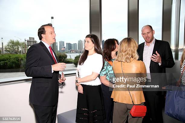 Quests attend the Celebrity Chef Andrew Zimmern Hosts "Dinner For A Better New York" Benefiting Services For The Underserved on May 18, 2016 in New...