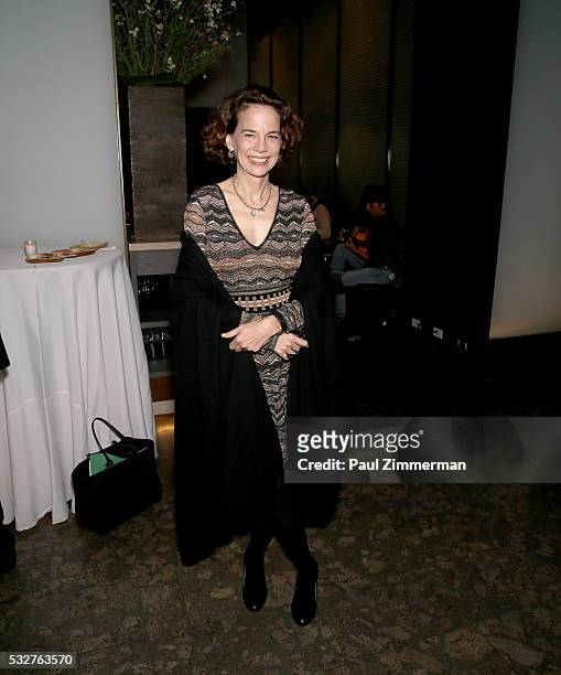Honoree Dana Cowin, Creative Director of Chefs Club and former Editor-in-Chief of Food & WIne poses at the Celebrity Chef Andrew Zimmern Hosts...