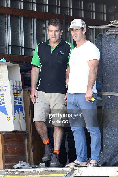 Former NRL Player Andrew Johns moves into his recently purchase property in Bronte on May 19, 2016 in Sydney, Australia.