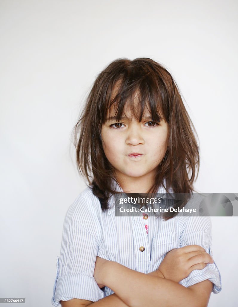 A 4 Years Old Girl Sulking High-Res Stock Photo - Getty Images