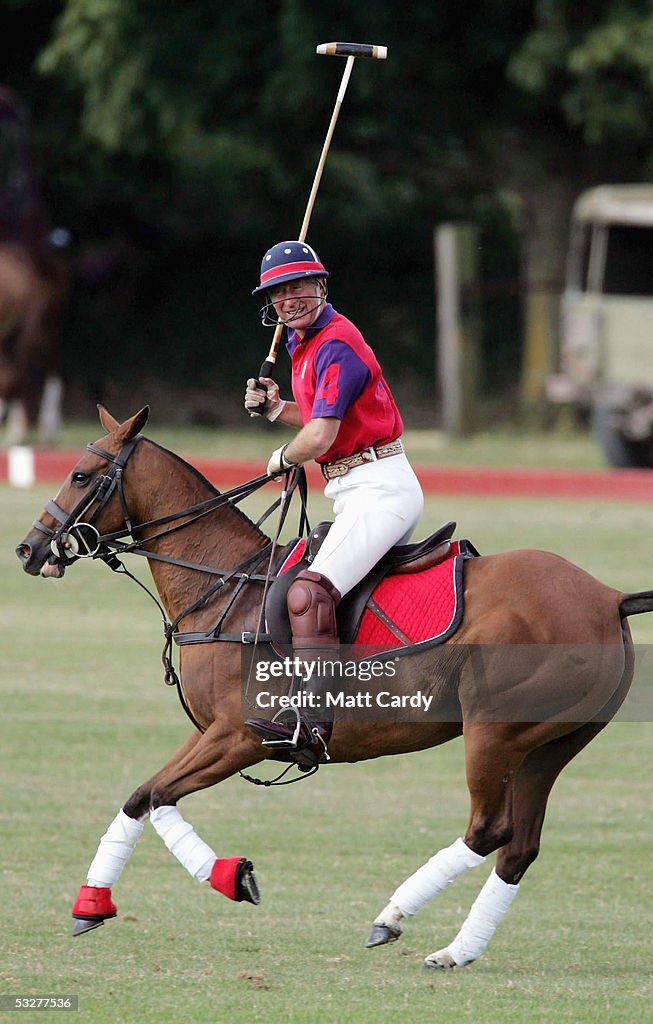 Prince Charles Plays Polo At Beaufort