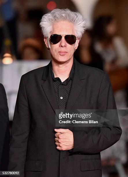 Jim Jarmusch attends the "Gimme Danger" Premiere during the 69th annual Cannes Film Festival at the Palais des Festivals on May 19, 2016 in Cannes,...