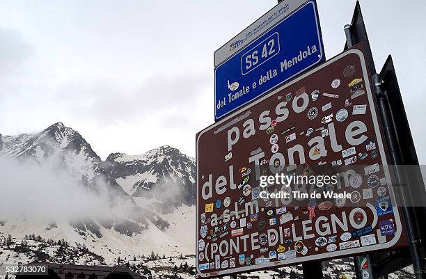 97th Tour of Italy 2014 / Restday Passo Gavia 2618m / Closed due to snow Fermee Gesloten / Illustration Illustratie / Passo Del Tonele / Jour de...