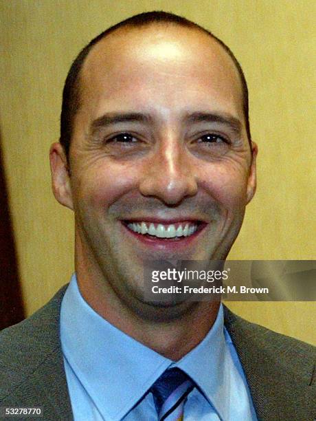 Actor Tony Hale of "Arrested Development" poses at the 21st Annual Television Critics Association cocktail reception at the Beverly Hilton Hotel on...