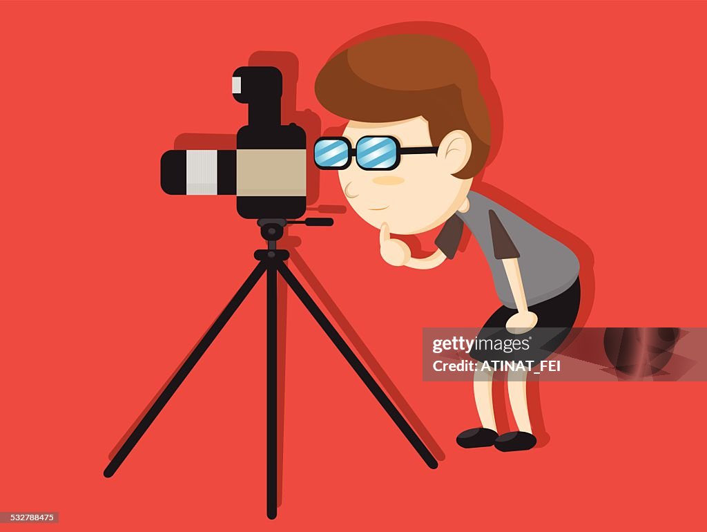 Cameraman Cartoon High-Res Vector Graphic - Getty Images
