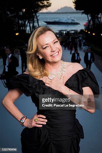 Caroline Scheufele poses for photographs at the amfAR's 23rd Cinema Against AIDS Gala at Hotel du Cap-Eden-Roc on May 19, 2016 in Cap d'Antibes,...