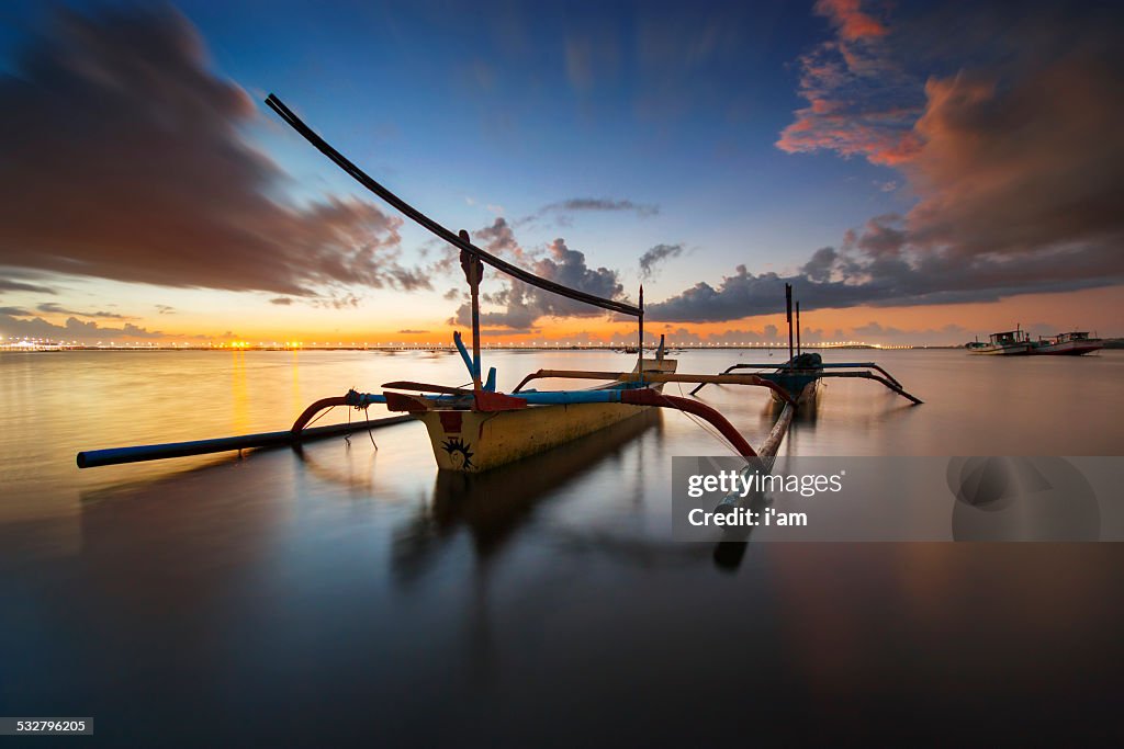 Boat at Tuban Beach, Bali.