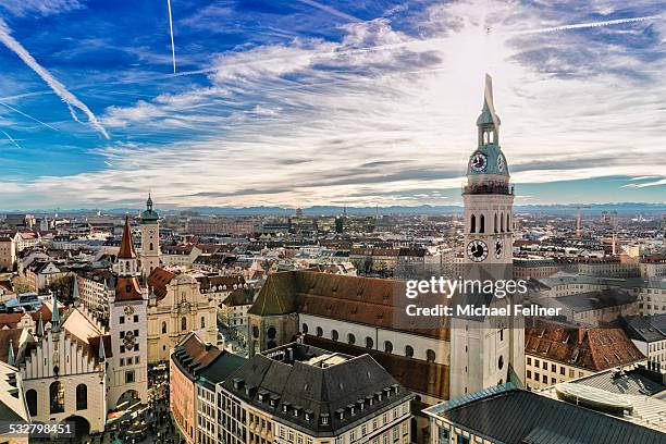 cityscape of munich - munich fotografías e imágenes de stock