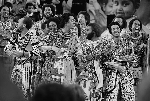American soul, funk and disco group, Earth, Wind & Fire, at 'The Music for UNICEF Concert: A Gift of Song' benefit concert held at the United Nations...