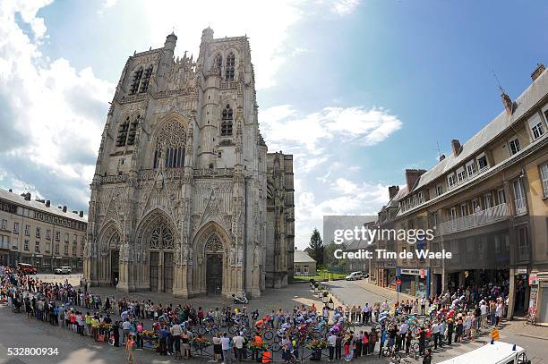 99th Tour de France 2012 / Stage 4 Illustration Illustratie / ABBEVILLE Cathedrale Katedraal Church Eglise Kerk / Peleton Peloton / Landscape Paysage...