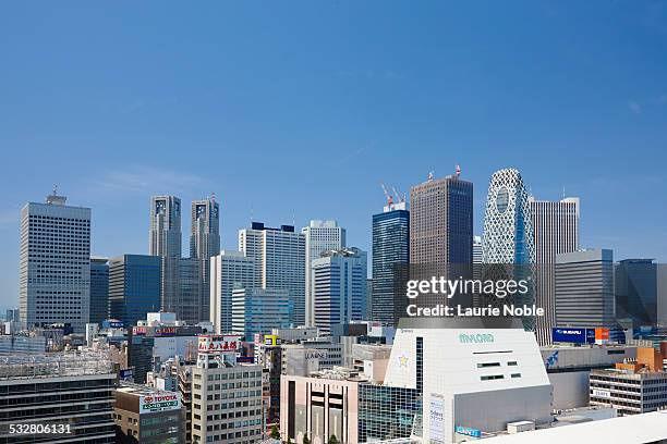 skyscrapers of shinjuku, tokyo, japan - shinjuku stock pictures, royalty-free photos & images