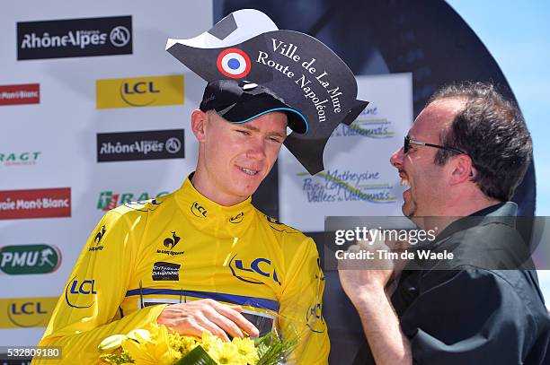 66th Criterium du Dauphine 2014 / Stage 5 Podium / FROOME Christopher Yellow Jersey Celebration Joie Vreugde / Napoleon Hat Chapeau Hoed / Sisteron -...