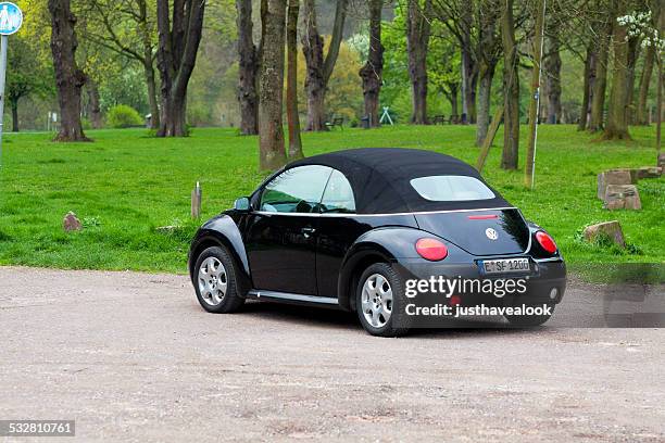 black vw beetle - vw beetle stock pictures, royalty-free photos & images