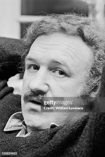 American actor and novelist Gene Hackman, 16th January 1972.