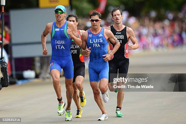 Londen Olympics / Triathlon : Men Vincent LUIS / Alessandro FABIAN / Sven RIEDERER / Hyde Park / Hommes Mannen / London Olympic Games Jeux Olympique...