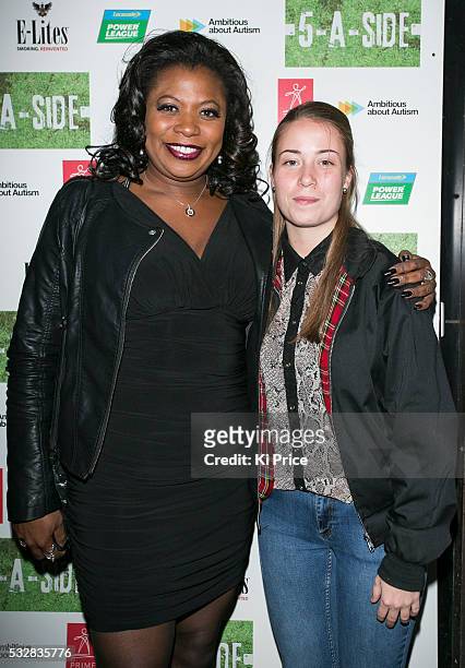 Actors Brenda Edwards & Tara Hodge arrives to the screening of 5 A Side on Wednesday 18 , 2013. Five A Side stars Keith Duffy of Boyzone and is...