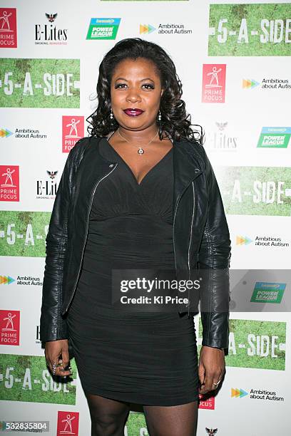 Actors Brenda Edwards arrives to the screening of 5 A Side on Wednesday 18 , 2013. Five A Side stars Keith Duffy of Boyzone and is 5-A-SIDE is a...