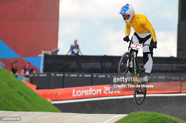 Londen Olympics / BMX Cycling : Men Sam WILLOUGHBY / Seeding Run BMX Track Piste / Hommes Mannen / London Olympic Games Jeux Olympique Londres...