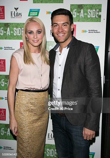 Actor Kevin Sacre & wife Camilla Dallerup at the screening of 5 A Side on Wednesday 18 , 2013. Five A Side stars Keith Duffy of Boyzone and is...