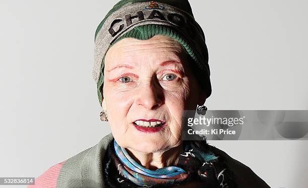 Vivienne Westwood attends a End Ecoside press conference on HMS President in London on January 15th 2014. S multinational Total announces its plans...