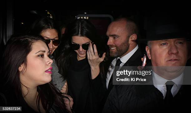 Kendall Jenner at Topshop Unique on day 3 of London Fashion Week February 15 2014. Photo by Ki Price