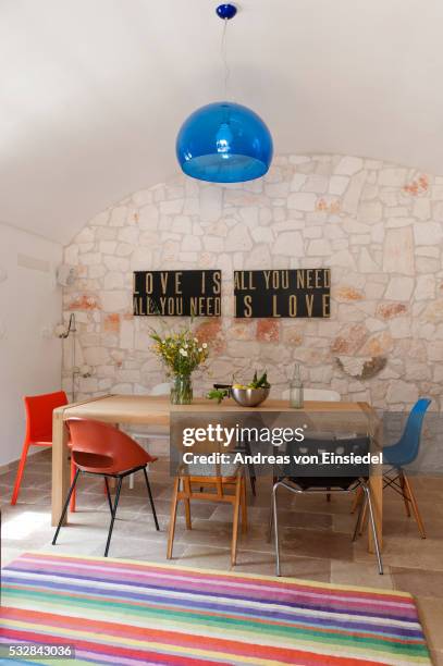 traditional trullo in puglia, italy - charles eames stock pictures, royalty-free photos & images