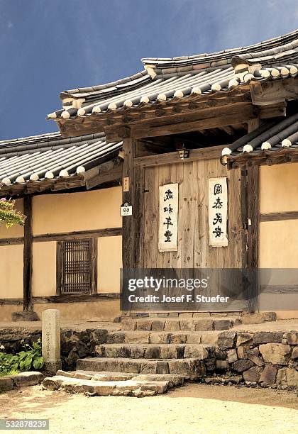 Traditional building in Hahoe village, South Korea