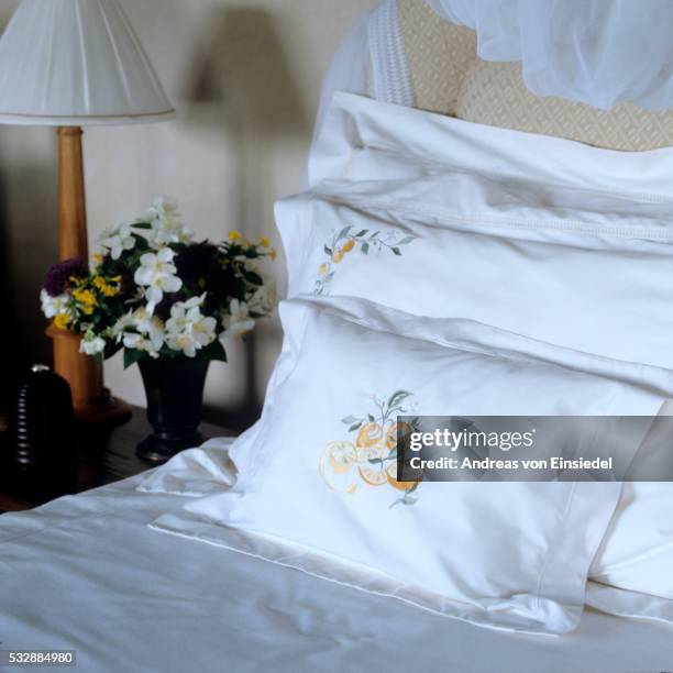 south african ranch house - pillow case stock pictures, royalty-free photos & images