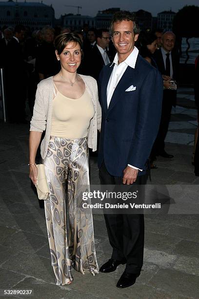 Debora Compagnoni and Alessandro Benetton during Foundation CINI Party - June 8, 2007 at Foundation CINI in Venice, Italy.