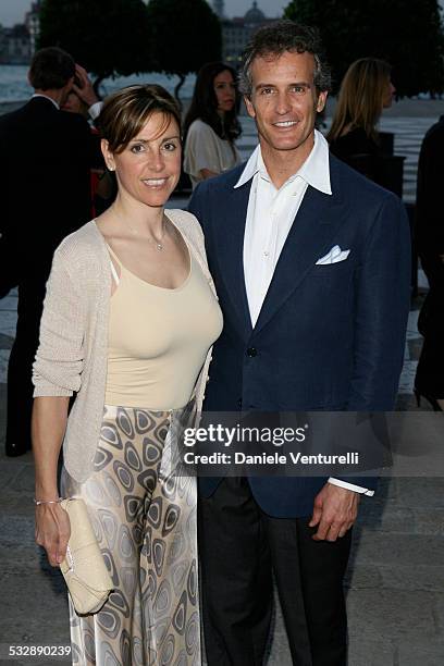 Debora Compagnoni and Alessandro Benetton during Foundation CINI Party - June 8, 2007 at Foundation CINI in Venice, Italy.