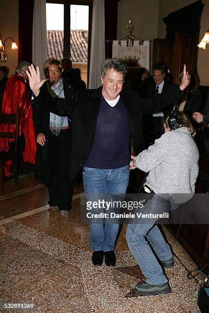 Dustin Hoffman during Dustin Hoffman is Host of Honor for the Carnival of Hundreds - February 6, 2005 in Cento, Ferrara, Italy.