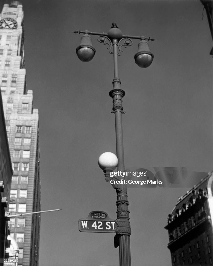New York City, streetlight