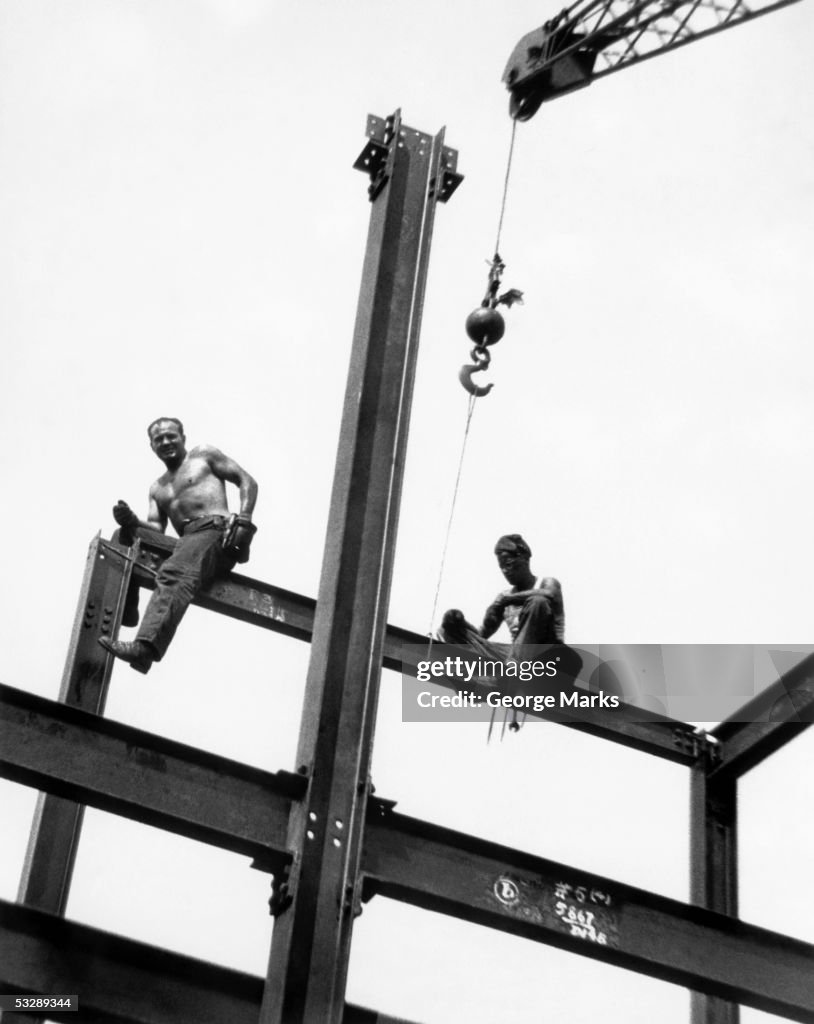 Men at construction site