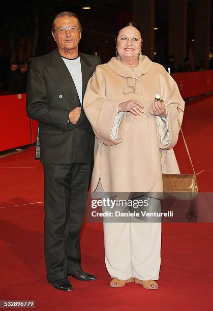 Tony Renis and Elettra Morini attend the Premiere for 'Dukes' during day 6 of the 2nd Rome Film Festival on October 23, 2007 in Rome, Italy.