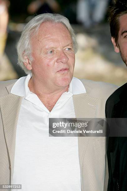 Anthony Hopkins during 2005 Venice Film Festival - "Proof" Photocall - Arrivals at The Westin Excelsior in Venice Lido, Italy.