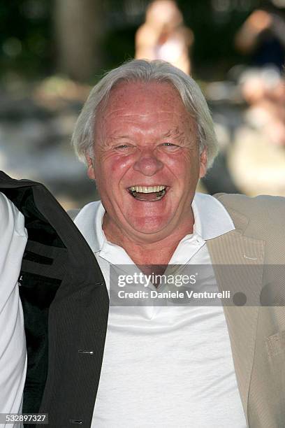 Anthony Hopkins during 2005 Venice Film Festival - "Proof" Photocall - Arrivals at The Westin Excelsior in Venice Lido, Italy.