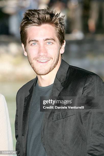 Jake Gyllenhaal during 2005 Venice Film Festival - "Proof" Photocall - Arrivals at The Westin Excelsior in Venice Lido, Italy.