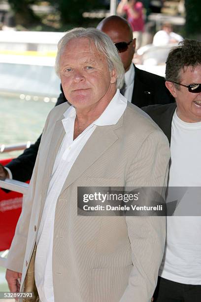 Anthony Hopkins during 2005 Venice Film Festival - "Proof" Photocall - Arrivals at The Westin Excelsior in Venice Lido, Italy.