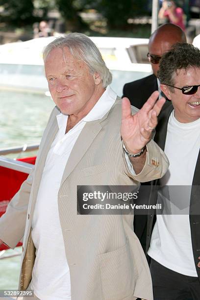 Anthony Hopkins during 2005 Venice Film Festival - "Proof" Photocall - Arrivals at The Westin Excelsior in Venice Lido, Italy.