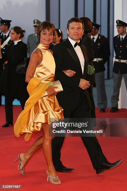 Andrea Orsini and Oriella Dorella during The 63rd International Venice Film Festival - Golden Lion Final Award Ceremony - Arrivals at Venice Film...
