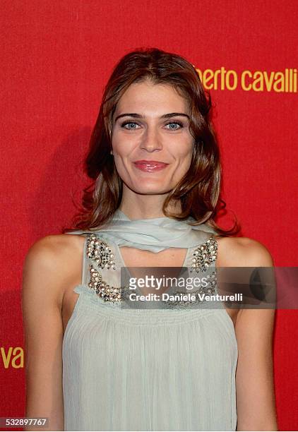 Claudia Zanella attends the Roberto Cavalli at H&M collection launch party on October 25, 2007 in Rome, Italy.